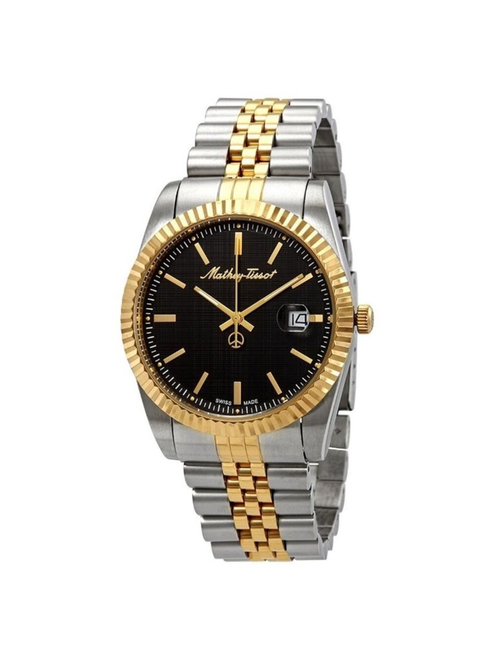 NWT Mathey-Tissot Mathey III Quartz Black Dial Men's Watch